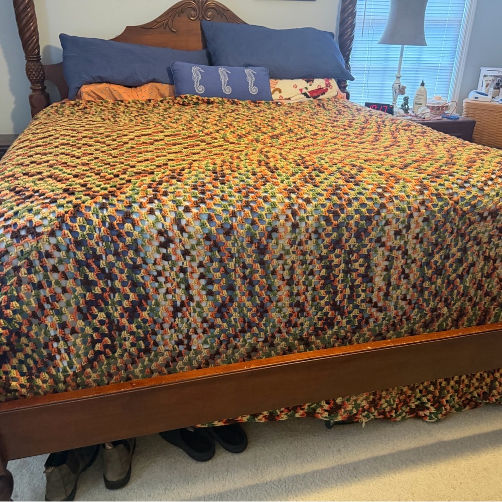 Multicolor Crochet Bedspread